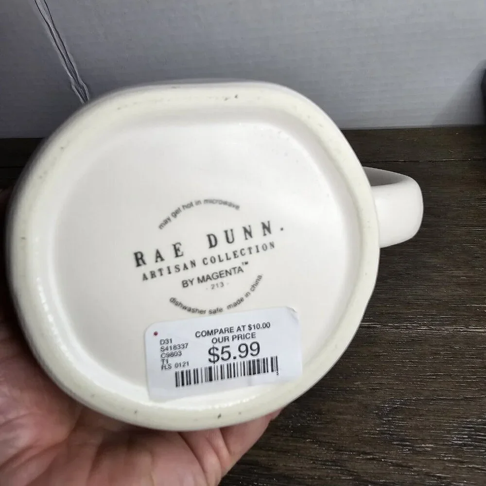 NWT Rae Dunn Artisan Boom Chicka Boom Easter Spring Mug 2021 Pink Interior